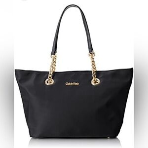 Calvin Klein Shoulder bag Black Tote with Gold Chain